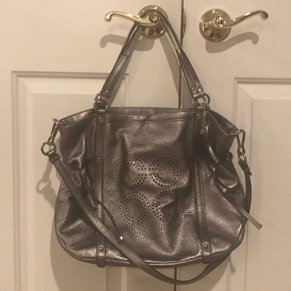 Coach Gunmetal Shoulder Bag